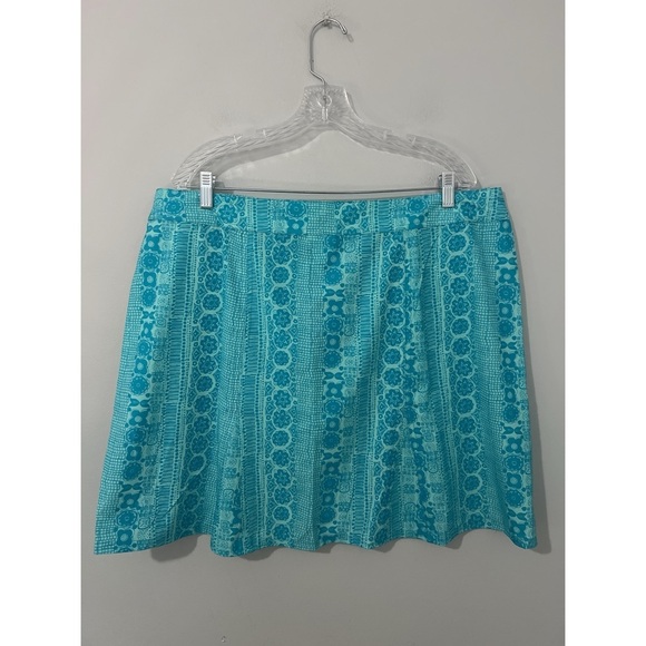 RipSkirt Hawaii Skirt Women’s XXL Teal Blue Print Paía Beach Glass Wrap Cover Up - Picture 4 of 11